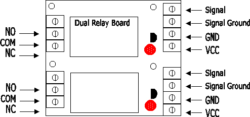 Dual relay board